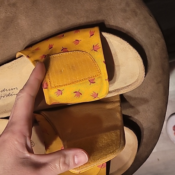 Gudrun Sjoden Floral Velcro Sandals Size 39 - Picture 3 of 8